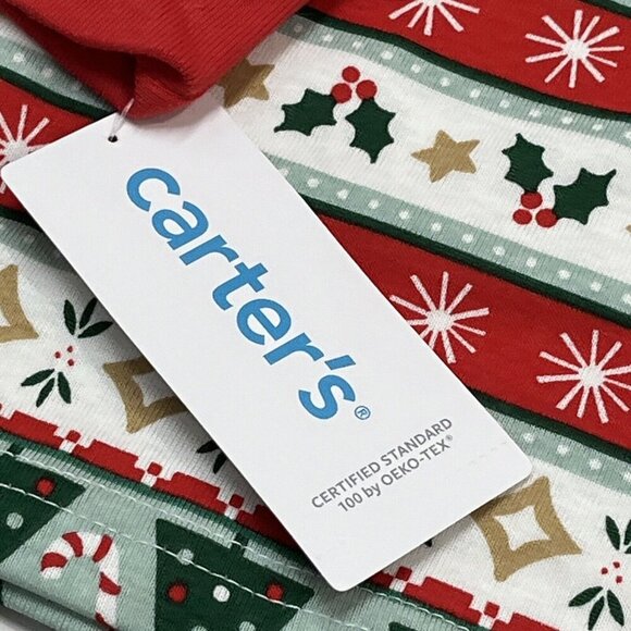 Carters‎ Pajamas Set Adult S 2 Piece Holiday Trees Christmas Snug Fit Cotton - Picture 8 of 11